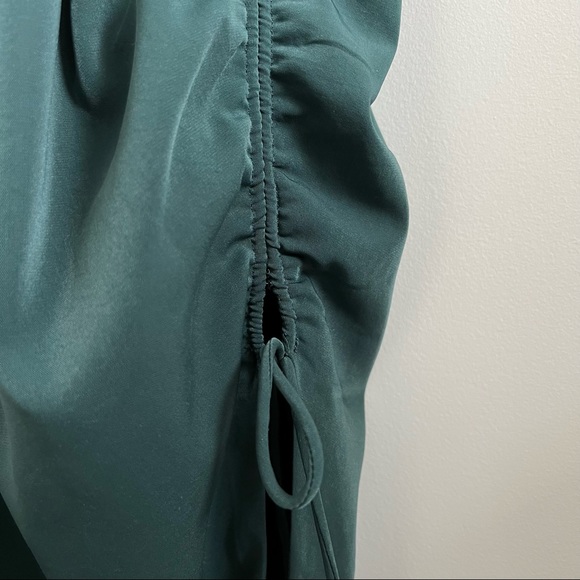 Superdown Sarah Side Tie Dress in Forest Green Small *please note condition - Picture 3 of 11